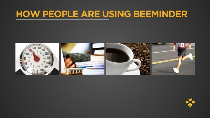 How People are Using Beeminder Slide 7 from Portland Seed Fund demo day