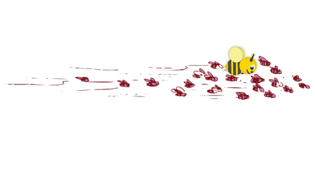 Bzzzzzip a swam of racing bees