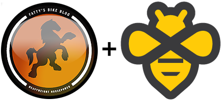 Fatty+Beeminder Fat Cyclist logo + Beeminder bee
