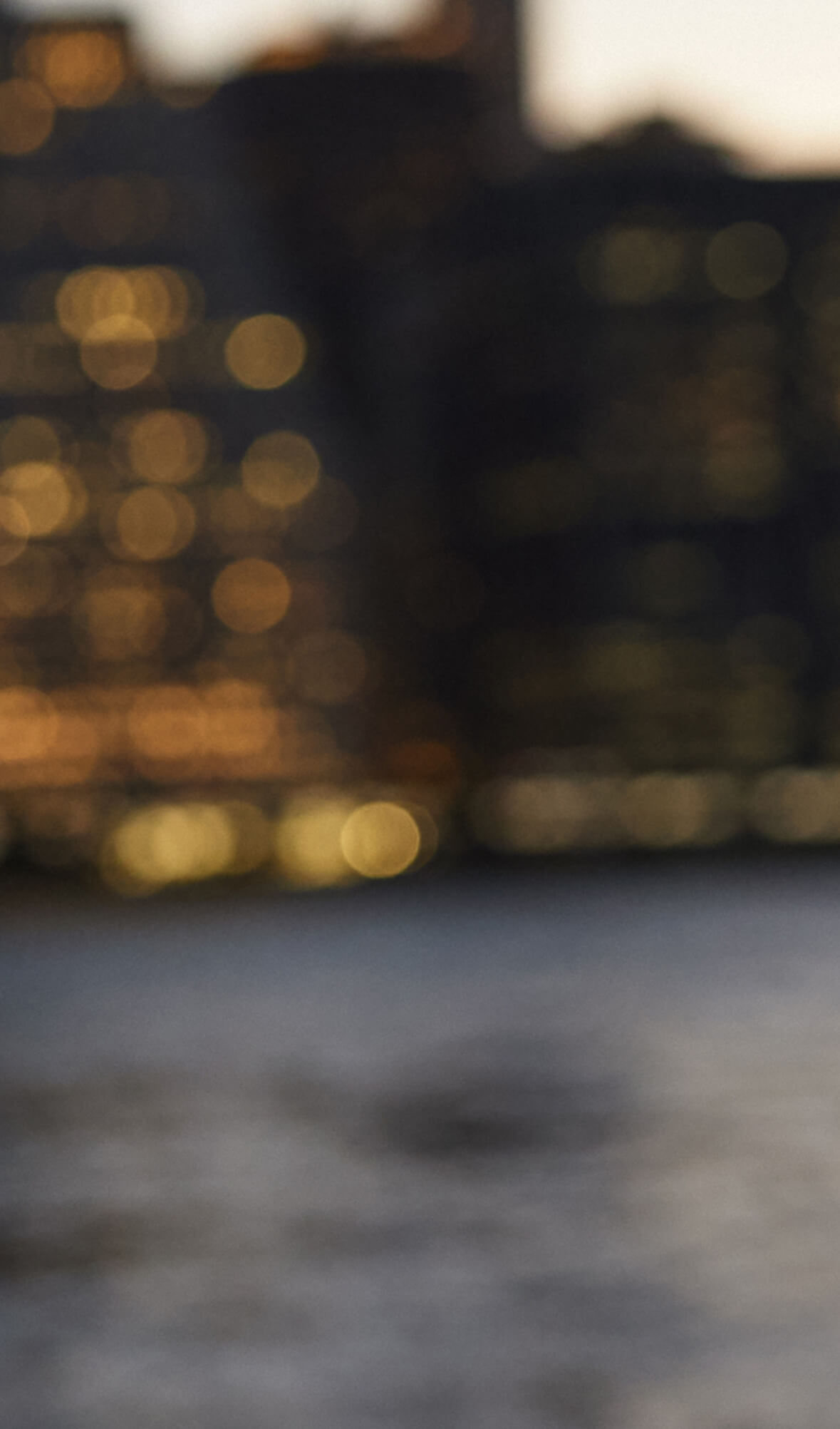 city lights out of focus